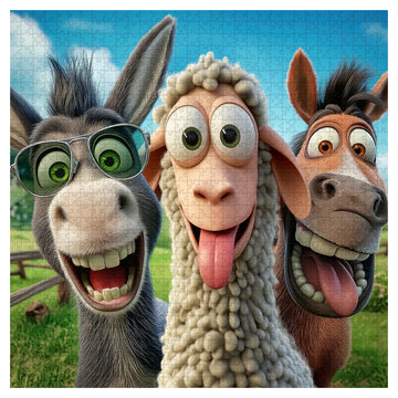 Puzzle del Ranch Ridente 1000 Pezzi